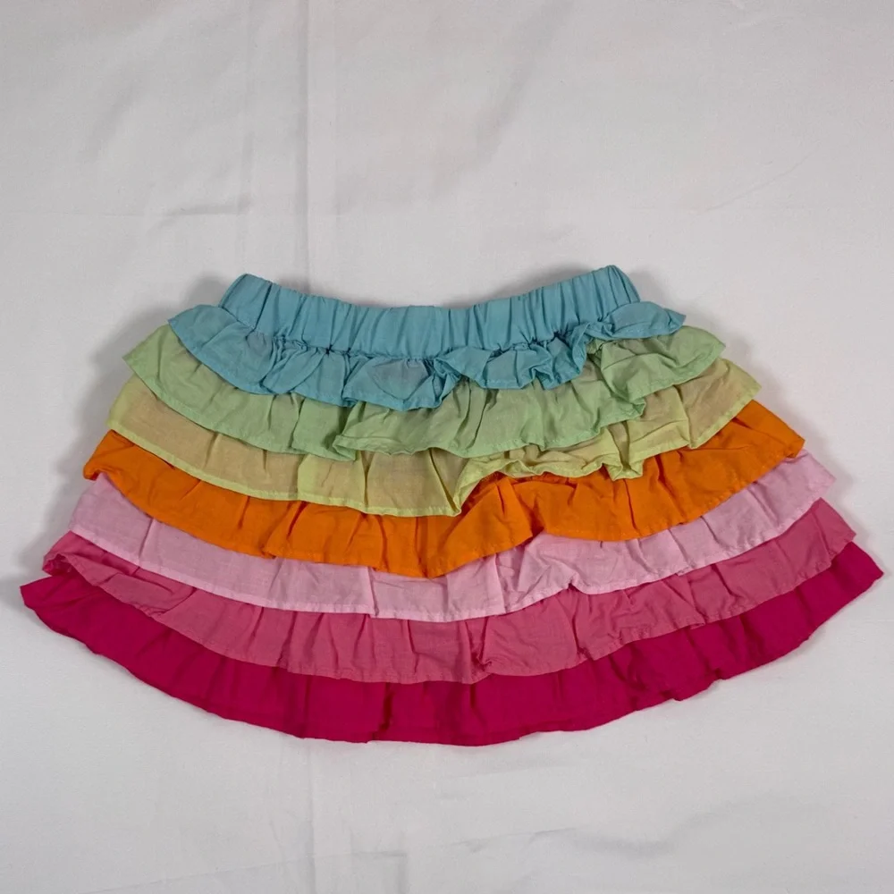VINTAGE GYMBOREE Baby Ruffle Skirt Size 6-12 Months Spring Vacation Tiered Skirt